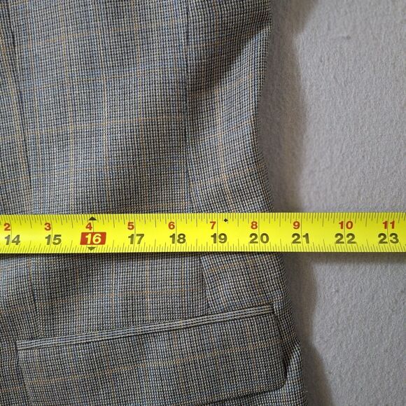 Lauren Ralph Lauren Men Glen Plaid Blazer 40R Sport Coat Silk Wool Union Made CA - Picture 10 of 15